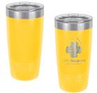 Yellow 20oz Polar Camel Vacuum Insulated Tumbler with Clear Lid