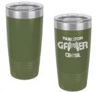 Olive Green 20oz Polar Camel Vacuum Insulated Tumbler with Clear Lid