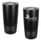 Black 20oz Polar Camel Vacuum Insulated Tumbler no Silver Ring with Slider Lid