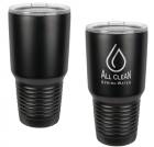 Black 30oz Polar Camel Vacuum Insulated Tumbler no Silver Ring with Clear Lid