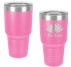 Pink 30oz Polar Camel Vacuum Insulated Tumbler with Clear Lid