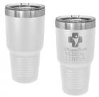 White 30oz Polar Camel Vacuum Insulated Tumbler with Slider Lid