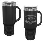 Black 40oz Polar Camel Vacuum Insulated Travel Mug with Straw