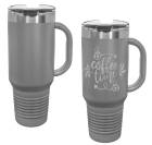 Dark Gray 40oz Polar Camel Vacuum Insulated Travel Mug with Straw