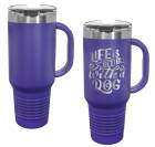 Purple 40oz Polar Camel Vacuum Insulated Travel Mug with Straw