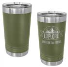 Olive Green 16oz Polar Camel Vacuum Insulated Pint with Slider Lid