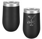 Black 16oz Stemless Polar Camel Vacuum Insulated Tumbler