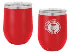 Red 12oz Polar Camel Vacuum Insulated Wine Tumbler