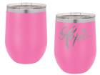 Pink 12oz Polar Camel Vacuum Insulated Wine Tumbler