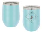 Light Blue 12oz Polar Camel Vacuum Insulated Wine Tumbler