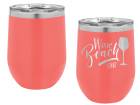 Coral 12oz Polar Camel Vacuum Insulated Wine Tumbler