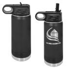 Laser Engravable Black 20oz Polar Camel Vacuum Insulated Water Bottle
