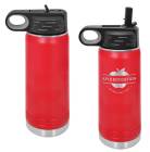 Red 20oz Polar Camel Vacuum Insulated Water Bottle