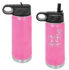 Laser Engravable Pink 20oz Polar Camel Vacuum Insulated Water Bottle