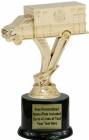 6 1/2" Gold Ambulance Trophy Kit with Pedestal Base