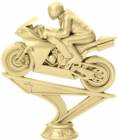 5" Racing Motorcycle Gold Trophy Figure