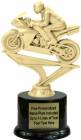 7 1/4" Racing Motorcycle Trophy Kit with Pedestal Base
