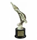 9" Motion Series Male Swimmer Trophy Kit with Pedestal Base