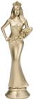 6" Beauty Queen Gold Trophy Figure