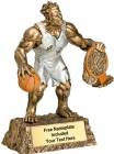 6 3/4" Monster Hand Painted Resin Basketball Trophy