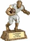 6 3/4" Monster Hand Painted Resin Football Trophy