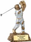 6 3/4" Monster Hand Painted Resin Golf Trophy