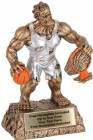 9" Large Monster Hand Painted Resin Basketball Trophy
