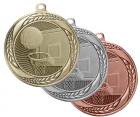 2 1/4" Basketball Laurel Wreath Award Medal
