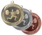 2 1/4" Male Weightlifting Laurel Wreath Award Medal