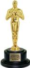 11 1/4" Premium Large Metal Oscar Replica Trophy Kit