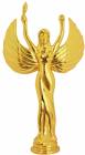 8 3/4" Metal Victory Female Gold Trophy Figure