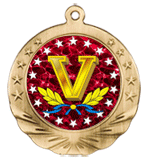 3D Victory Motion Award Medal 2 3/4"