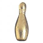 Gold Bowling Lapel Chenille Insignia Pin - Metal
