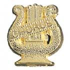 Gold Chorus Lapel Chenille Insignia Pin - Metal