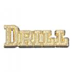 Gold Drill Lapel Chenille Insignia Pin - Metal