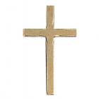 Gold Cross Chenille Insignia Pin - Metal