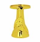 3" Gold 3D Star Round Pedestal