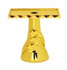 3" Gold 3D Star Rectangle Pedestal Trophy Riser