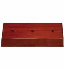 High Gloss Mahogany Finish Slant Front 2 Post Trophy BASE ONLY
