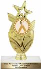 7 1/2" Gold Ribbon Awareness Trophy Kit