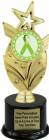 8 3/4" Lime Green Ribbon Awareness Trophy Kit with Pedestal Base