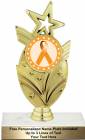 7 1/2" Orange Ribbon Awareness Trophy Kit