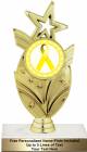 7 1/2" Yellow Ribbon Awareness Trophy Kit