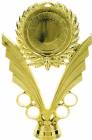 6" Gold Wreath 2" Insert Holder Figure