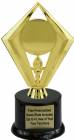 7 1/2" - 2" Diamond Insert Holder Trophy Kit with Pedestal Base