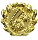 3" Cheer Sport Wreath Plaque Mount
