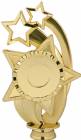 6 1/2" Gold Over Stars 2" Insert Holder Figure