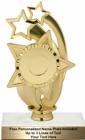 7 1/4" Gold Over Stars 2" Insert Holder Trophy Kit