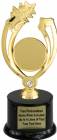 8" Gold Star with Bling 2" Insert Holder Trophy Kit with Pedestal Base