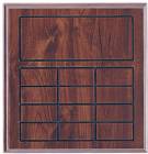 Cherry Finish Perpetual Plaque Blank - 12 Plates